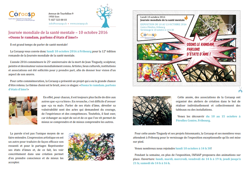 Programme de la Journée de la Santé Mentale