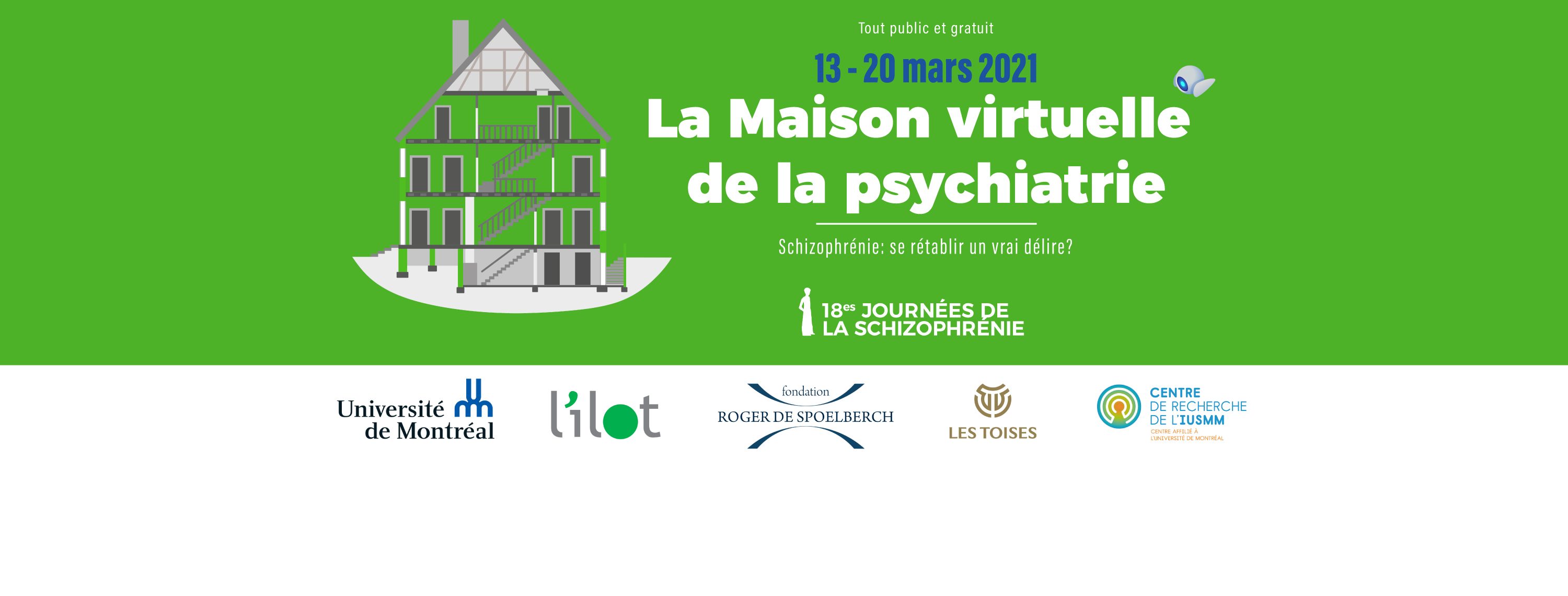 La « Maison virtuelle de la psychiatrie » du 13 au 20 mars 2021